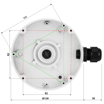 UCHWYT KAMERY TC-P54BM SPEC:V3_V2.0 TIANDY